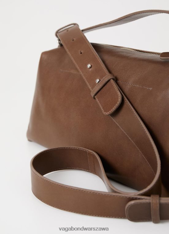 akcesorium brązowa skóra dla obu płci L0VBFR257 Vagabond florina środkowa torba