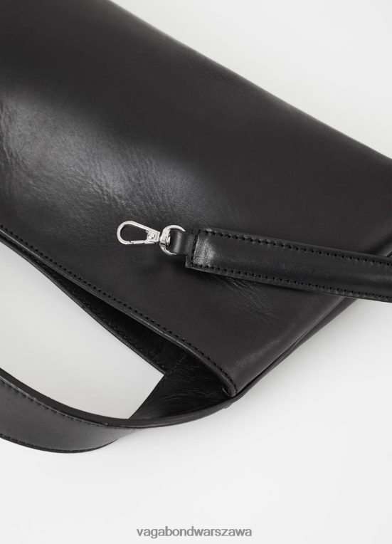 akcesorium czarna skóra dla obu płci L0VBFR247 Vagabond torba olindy