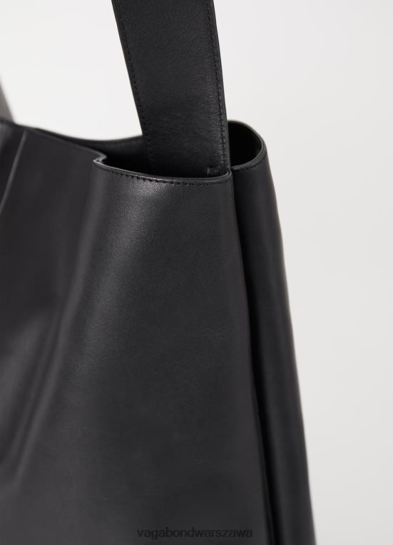 akcesorium czarna skóra dla obu płci L0VBFR250 Vagabond torba Milazzo