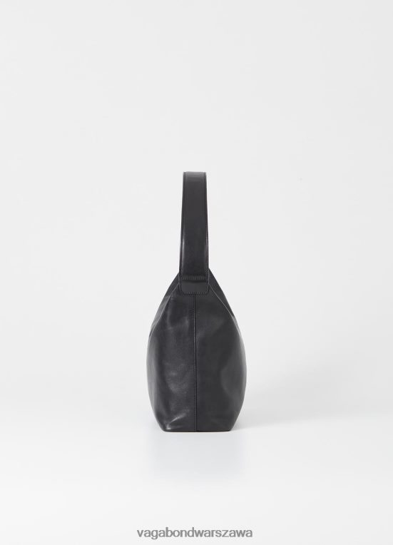 akcesorium czarna skóra dla obu płci L0VBFR254 Vagabond torba Gondy