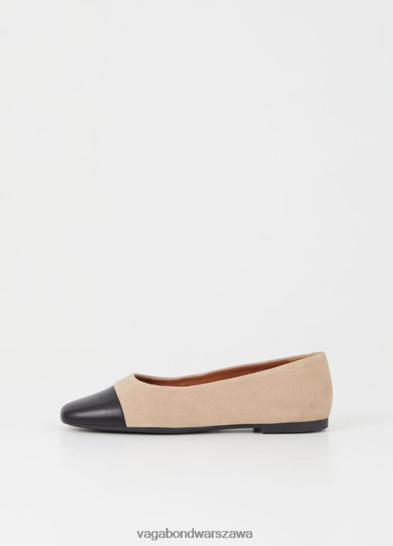 obuwie beżowy zamsz/skóra kobiety L0VBFR6 Vagabond buty jolin
