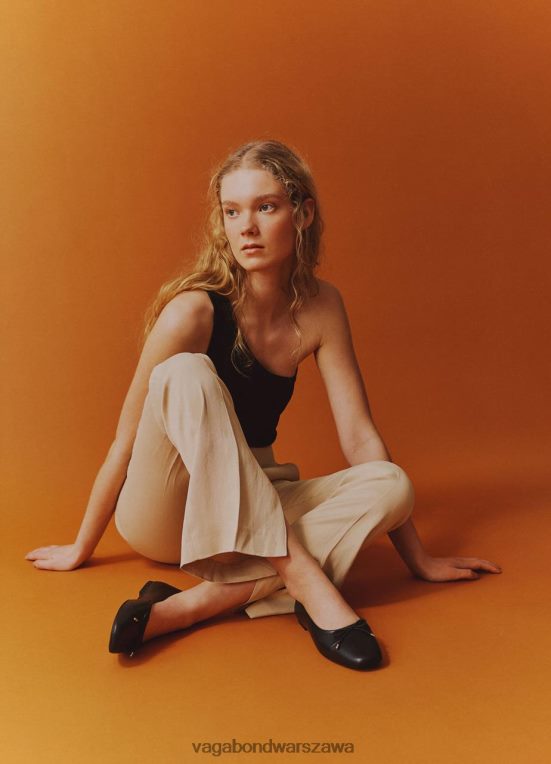 obuwie czarna skóra kobiety L0VBFR1 Vagabond buty jolin