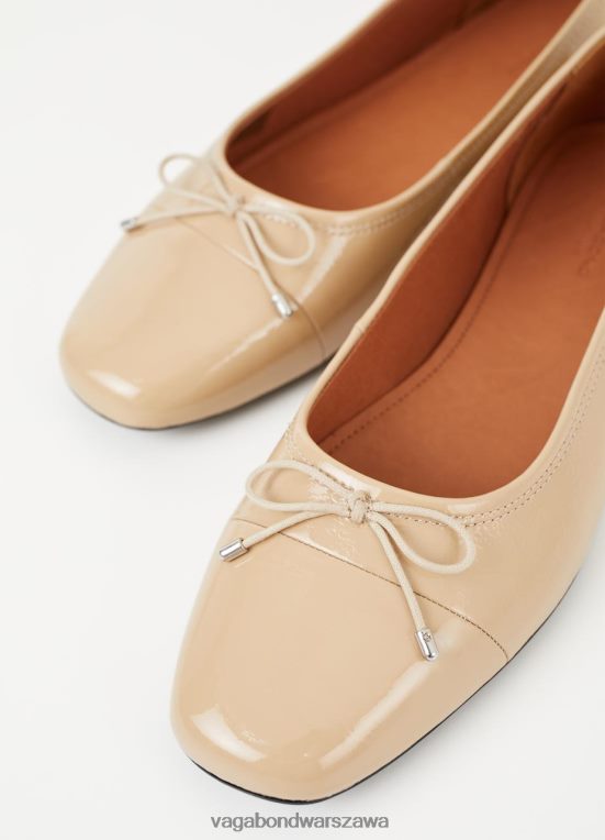 obuwie skóra lakierowana w kolorze beżowym kobiety L0VBFR7 Vagabond buty jolin
