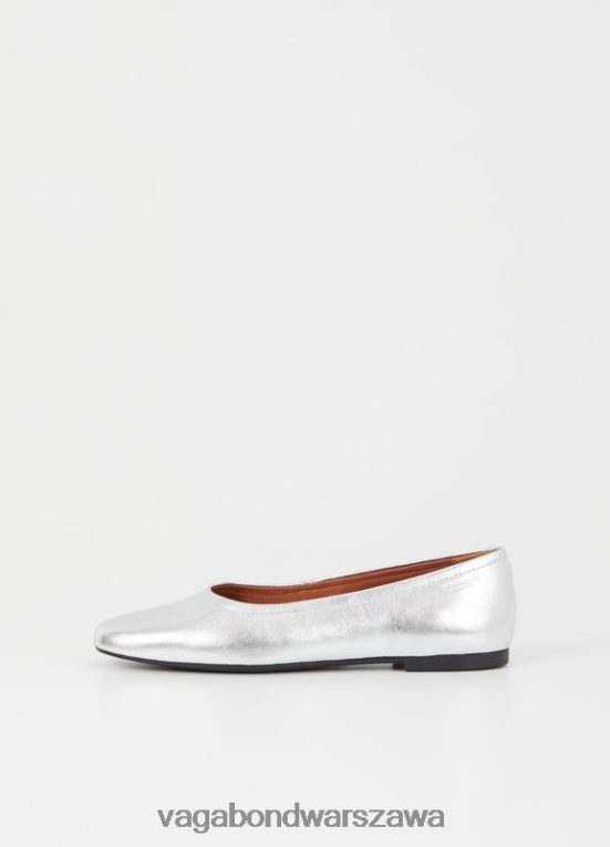 obuwie srebrna metaliczna skóra kobiety L0VBFR16 Vagabond buty jolin