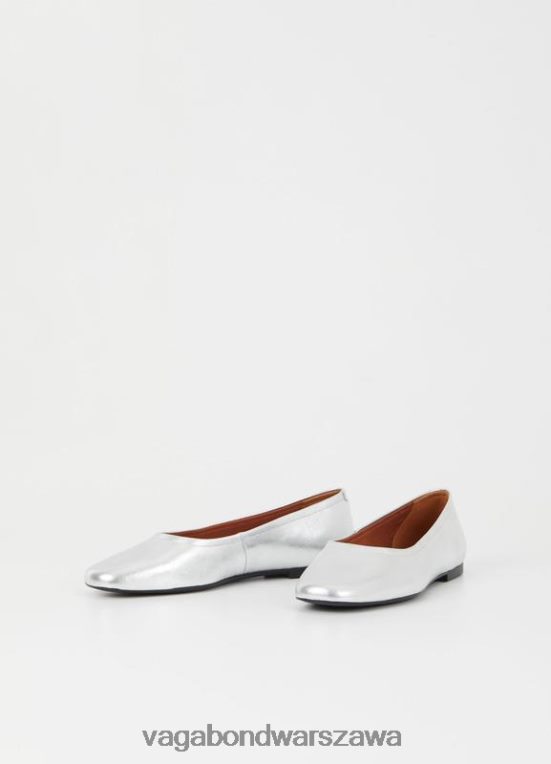 obuwie srebrna metaliczna skóra kobiety L0VBFR16 Vagabond buty jolin