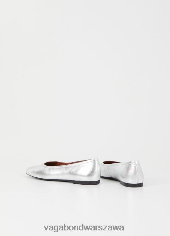 obuwie srebrna metaliczna skóra kobiety L0VBFR16 Vagabond buty jolin