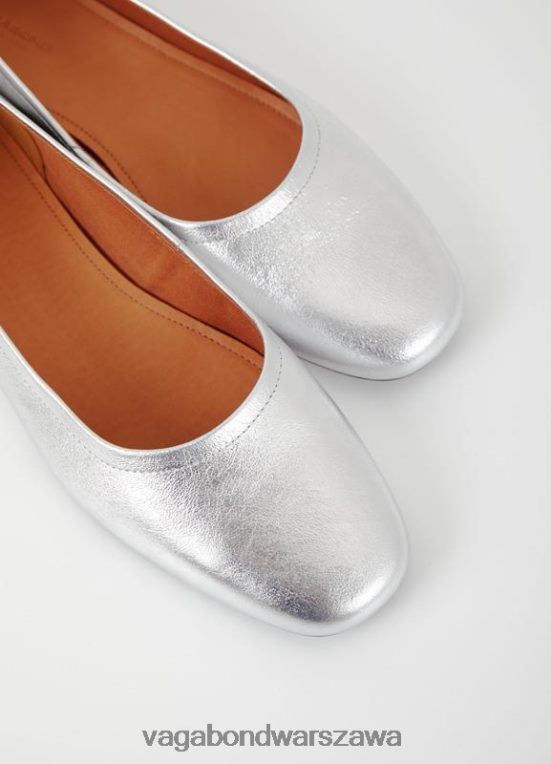 obuwie srebrna metaliczna skóra kobiety L0VBFR16 Vagabond buty jolin