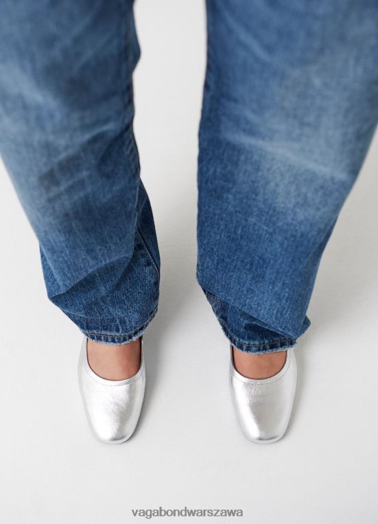 obuwie srebrna metaliczna skóra kobiety L0VBFR16 Vagabond buty jolin