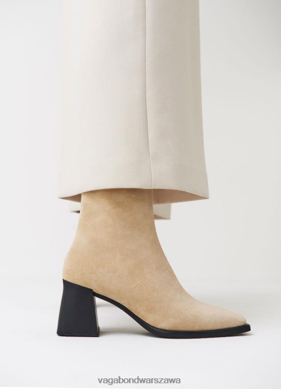 obuwie beżowy zamsz kobiety L0VBFR200 Vagabond buty heddy