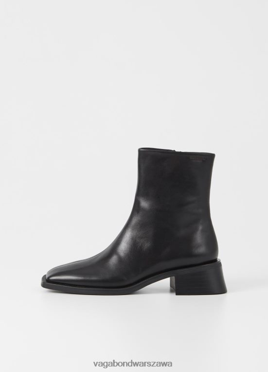 obuwie czarna skóra kobiety L0VBFR208 Vagabond białe buty