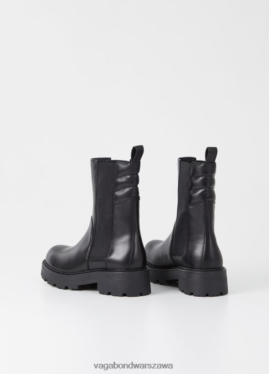 obuwie czarna skóra kobiety L0VBFR233 Vagabond buty cosmo 2.0