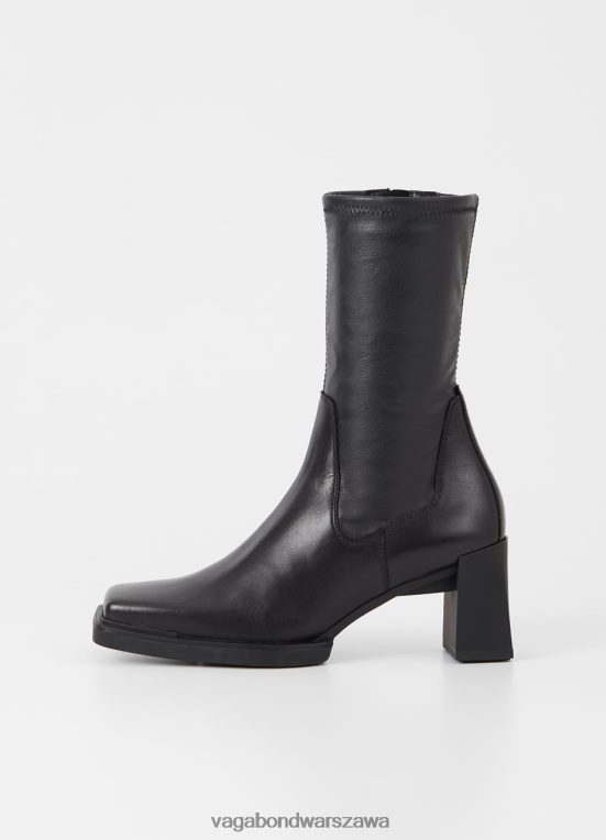 obuwie czarna skóra/syntetyk stretch kobiety L0VBFR228 Vagabond buty edwina