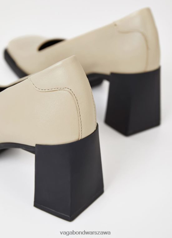 obuwie beżowa skóra kobiety L0VBFR111 Vagabond czółenka edwina