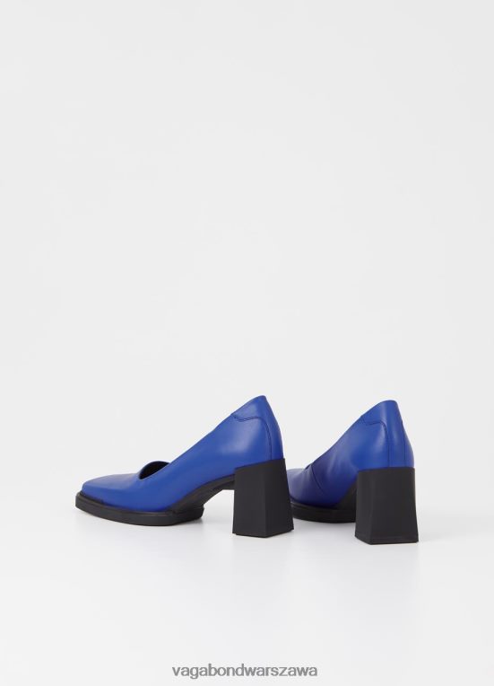 obuwie niebieska skóra kobiety L0VBFR109 Vagabond czółenka edwina