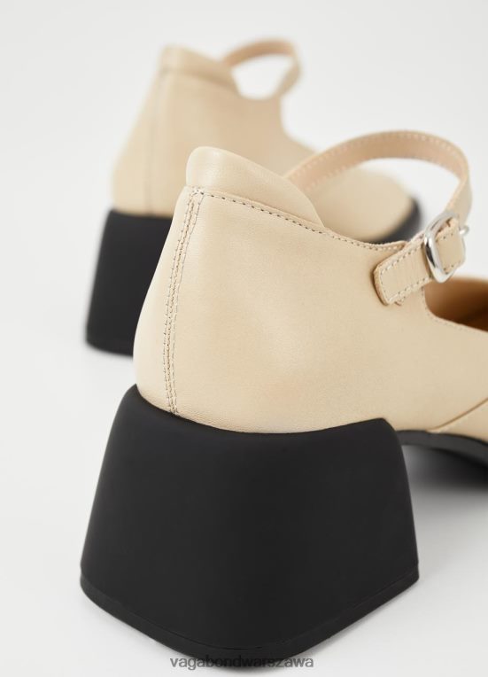 obuwie beżowa skóra kobiety L0VBFR95 Vagabond pompy Ansie