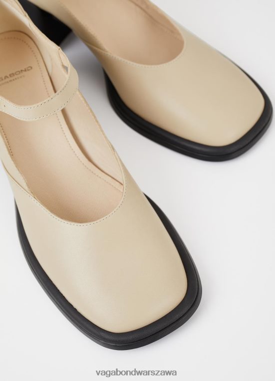 obuwie beżowa skóra kobiety L0VBFR95 Vagabond pompy Ansie