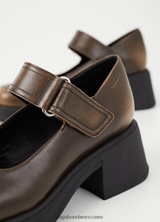 obuwie brązowa szczotka do skóry kobiety L0VBFR100 Vagabond pompki Dorah