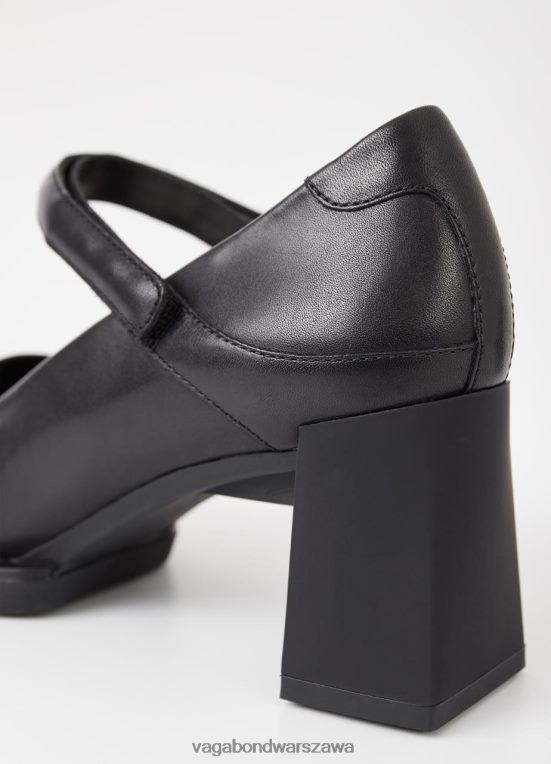 obuwie czarna skóra kobiety L0VBFR99 Vagabond czółenka edwina