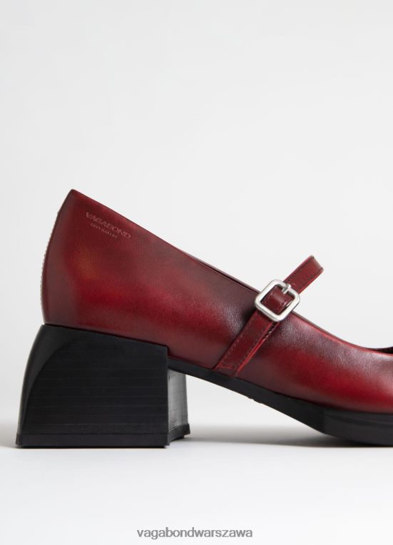 obuwie czerwona szczotka do skóry kobiety L0VBFR96 Vagabond pompy vivian