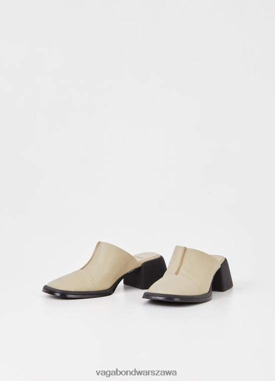 obuwie beżowa skóra kobiety L0VBFR127 Vagabond ansie muły