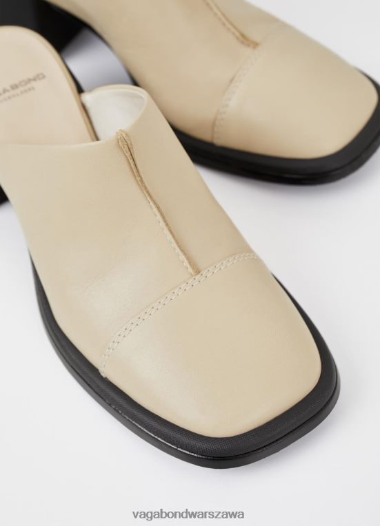 obuwie beżowa skóra kobiety L0VBFR127 Vagabond ansie muły
