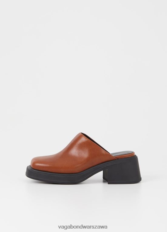 obuwie brązowa skóra kobiety L0VBFR124 Vagabond muły Dorah