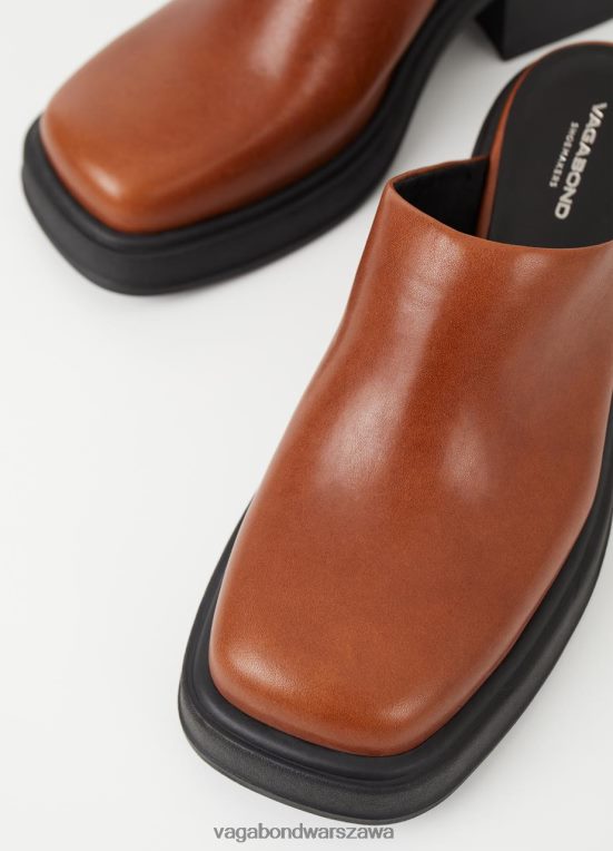 obuwie brązowa skóra kobiety L0VBFR124 Vagabond muły Dorah