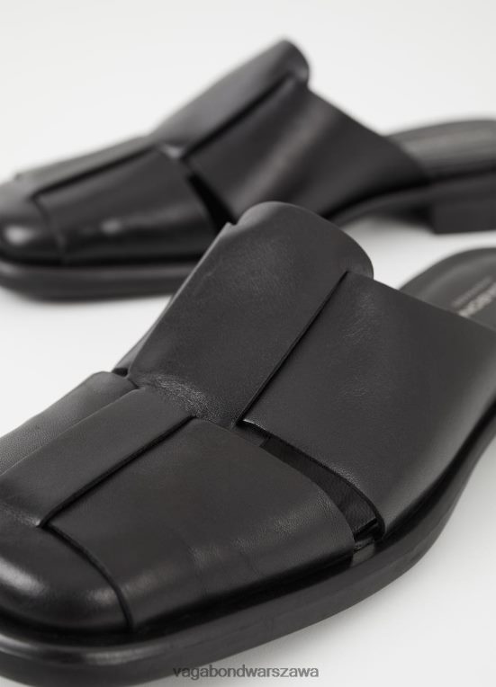 obuwie czarna skóra kobiety L0VBFR115 Vagabond brittie mule