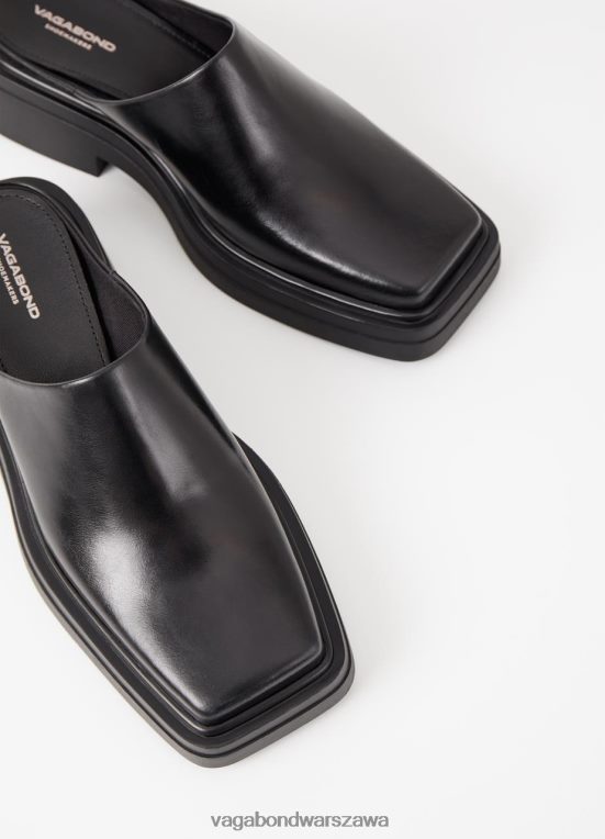 obuwie czarna skóra kobiety L0VBFR122 Vagabond muły eyra