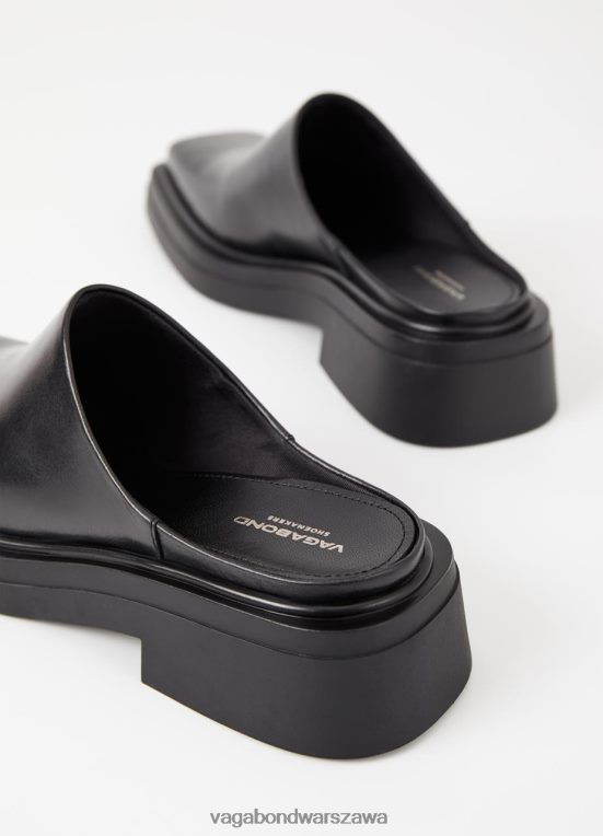 obuwie czarna skóra kobiety L0VBFR122 Vagabond muły eyra