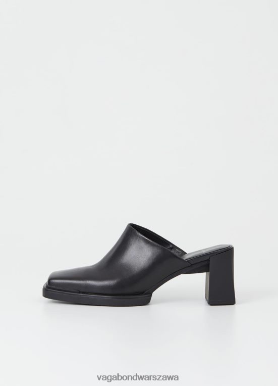 obuwie czarna skóra kobiety L0VBFR126 Vagabond edwina muły