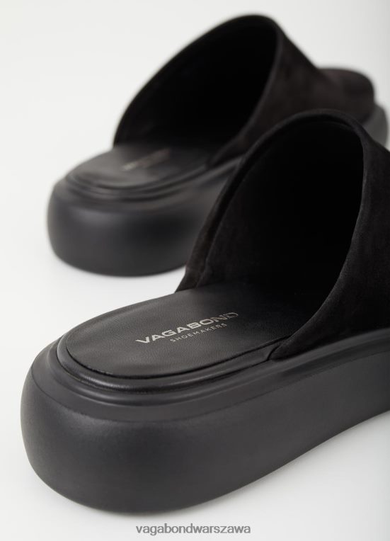 obuwie czarny nubuk kobiety L0VBFR120 Vagabond mule blenda