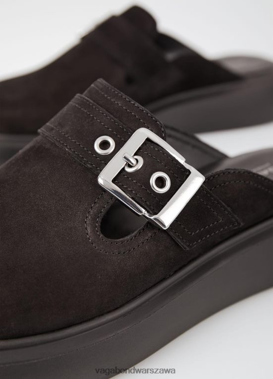 obuwie czarny nubuk kobiety L0VBFR121 Vagabond mule blenda