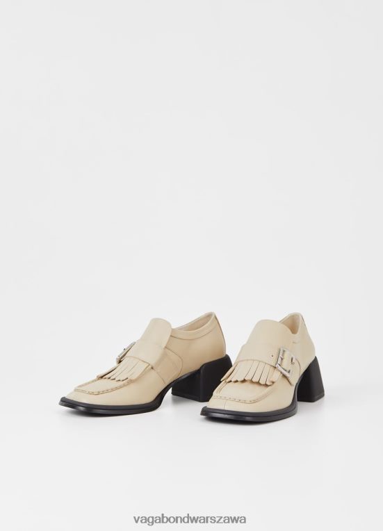 obuwie beżowa skóra kobiety L0VBFR139 Vagabond ansie mokasyny