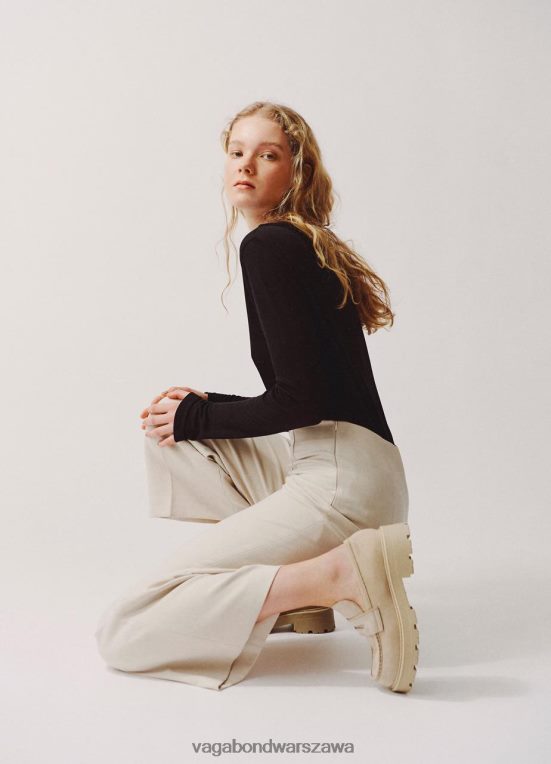 obuwie beżowy nubuk kobiety L0VBFR162 Vagabond mokasyny cosmo 2.0