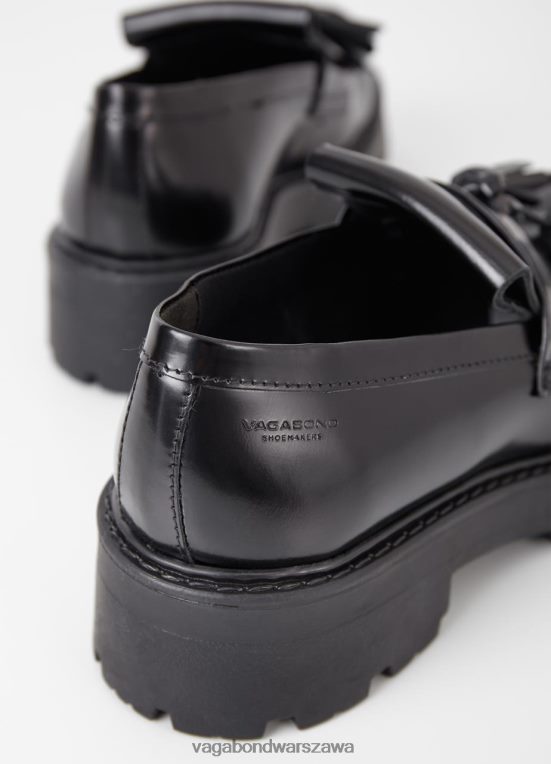 obuwie czarna polerowana skóra kobiety L0VBFR158 Vagabond mokasyny cosmo 2.0