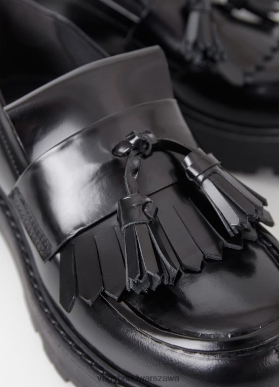 obuwie czarna polerowana skóra kobiety L0VBFR158 Vagabond mokasyny cosmo 2.0