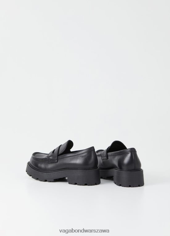 obuwie czarna skóra kobiety L0VBFR131 Vagabond mokasyny cosmo 2.0