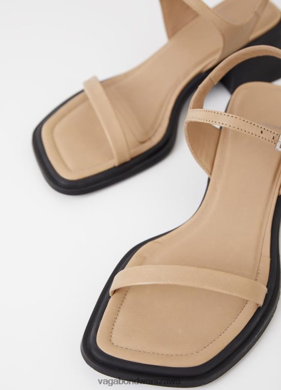 obuwie beżowa skóra kobiety L0VBFR59 Vagabond Sandały Ines