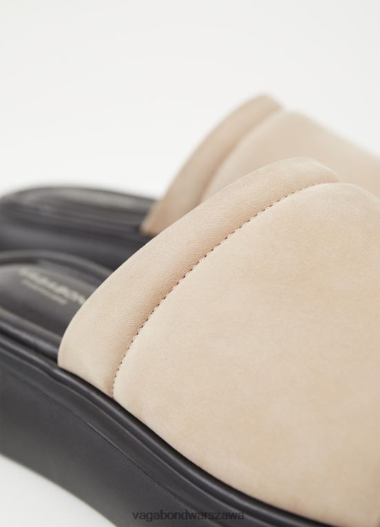 obuwie beżowy nubuk kobiety L0VBFR57 Vagabond sandały z blendy