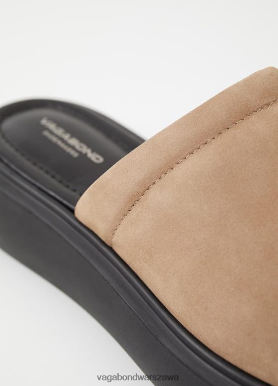 obuwie beżowy nubuk kobiety L0VBFR90 Vagabond sandały z blendy