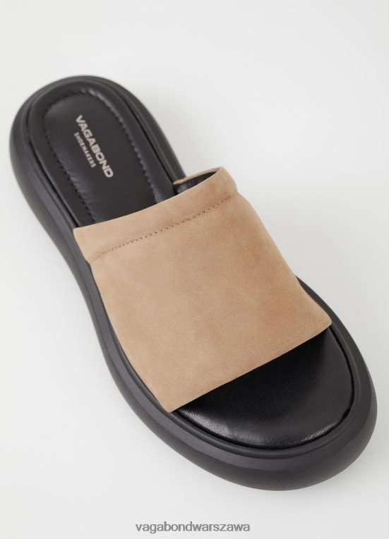 obuwie beżowy nubuk kobiety L0VBFR90 Vagabond sandały z blendy