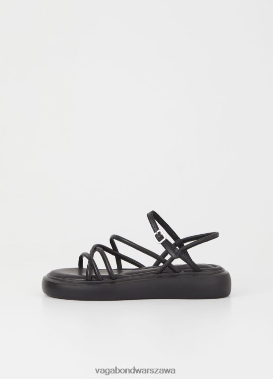 obuwie czarna skóra kobiety L0VBFR18 Vagabond sandały z blendy