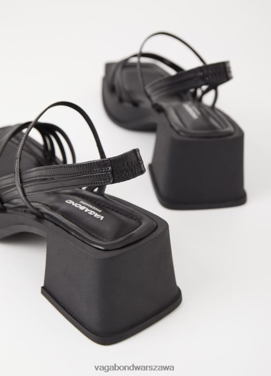 obuwie czarna skóra kobiety L0VBFR28 Vagabond Sandały Henia