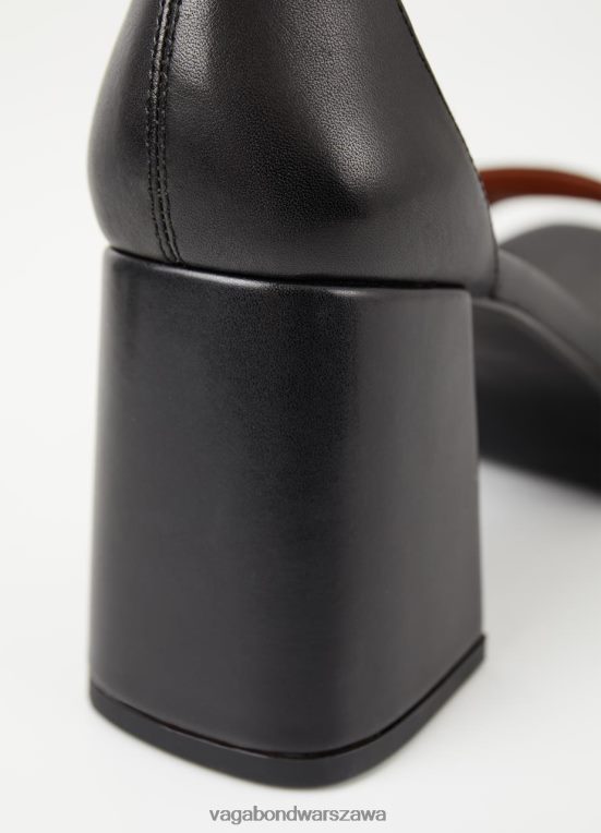 obuwie czarna skóra kobiety L0VBFR38 Vagabond Sandały Fiona