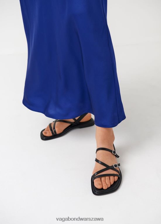 obuwie czarna skóra kobiety L0VBFR40 Vagabond Izzy sandały