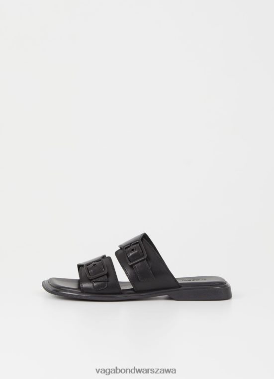 obuwie czarna skóra kobiety L0VBFR42 Vagabond Izzy sandały