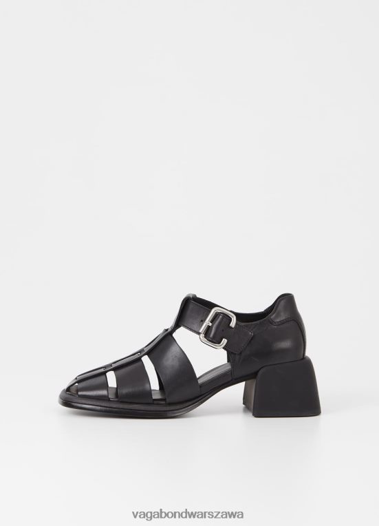 obuwie czarna skóra kobiety L0VBFR46 Vagabond Sandały ansie