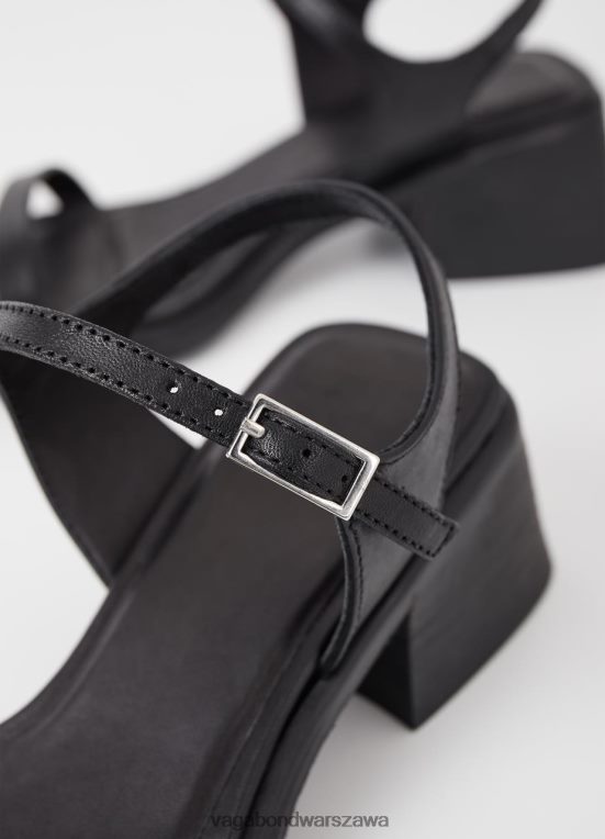 obuwie czarna skóra kobiety L0VBFR48 Vagabond Sandały Ines