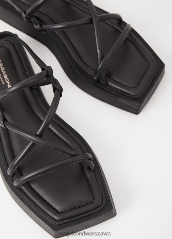 obuwie czarna skóra kobiety L0VBFR69 Vagabond Evy sandały